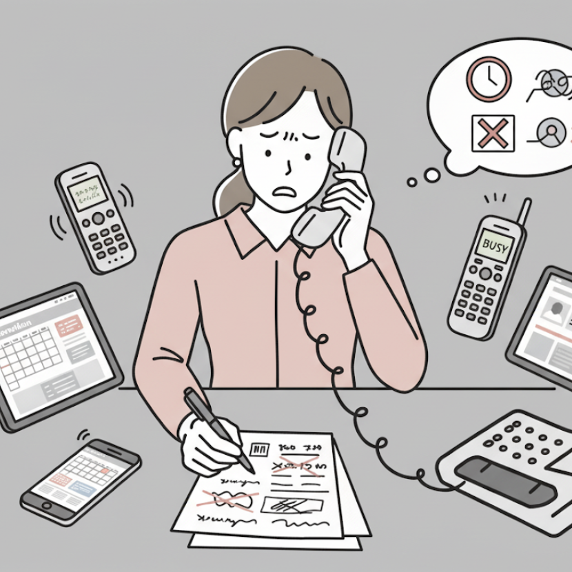 予約管理の悩み