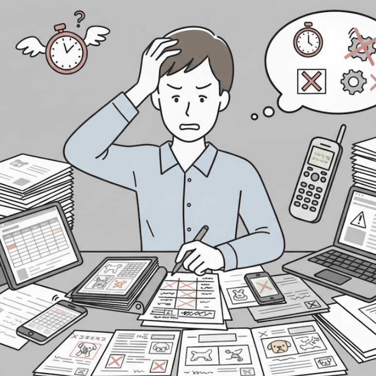 顧客管理の悩み